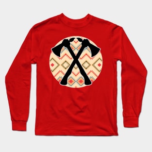 Tomahawk Pattern - 4 Long Sleeve T-Shirt